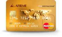 Solicitar Tarjeta de Crédito Oro - Afirme