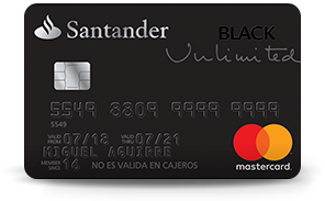 Solicitar Tarjeta de Credito Tarjeta Black Unlimited de Santander