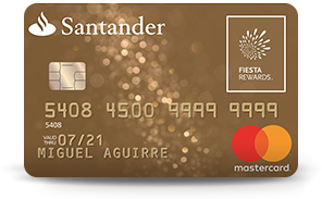 Solicitar Tarjeta de Credito Tarjeta Fiesta Rewards Oro de Santander