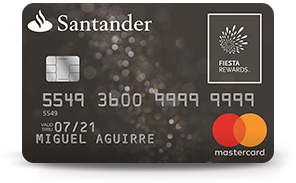 Solicitar Tarjeta de Credito Tarjeta Fiesta Rewards Platino de Santander
